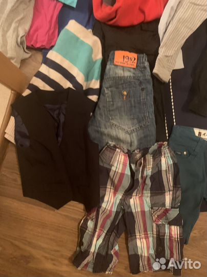 Пакет вещей и обуви на мальчика р.110 до р. 128