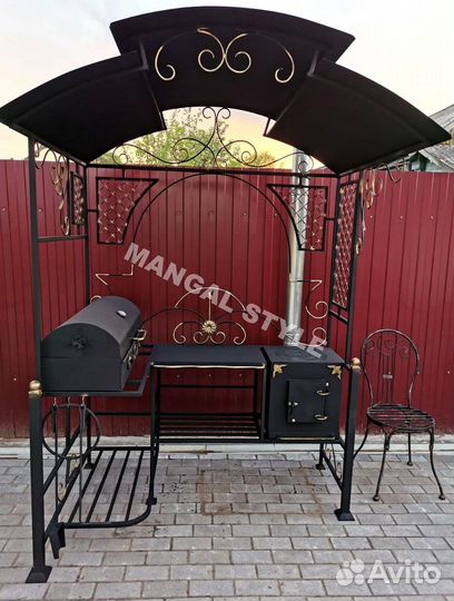 Мангал с крышей