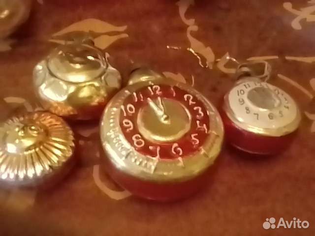 Елочные игрушки СССР часы