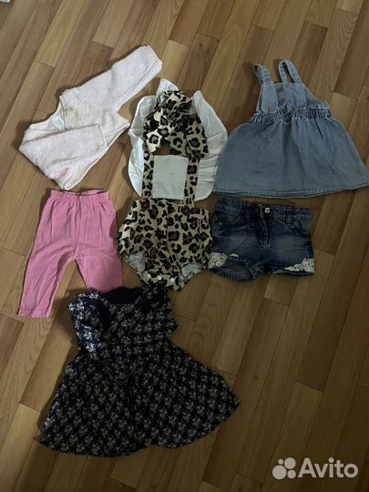 Вещи пакетом на девочку 68 74