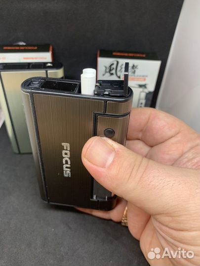 Портсигары focus с встроенной зажигалкой турбо