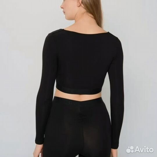 Укороченный лонгслив с длинным рукавом Guess