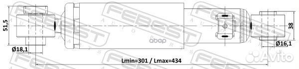 Амортизатор газовый зад лев 12110020R Febest