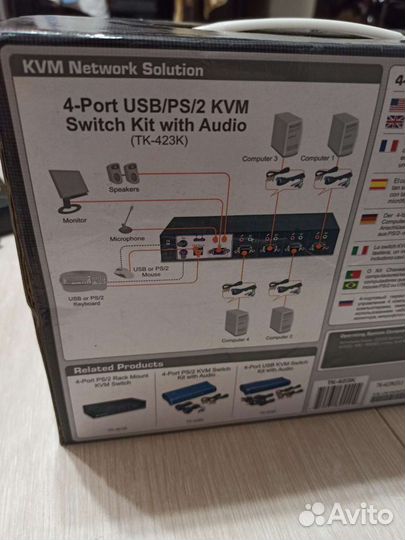 KVM-переключатель trendnet TK-423K