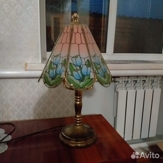 Стариный светильник витраж