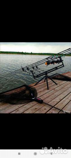 Подсачек карповый с поплавком