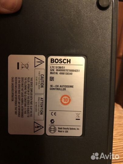 Контроллер для камер autodome bosch