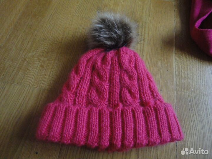 Шапка 52р,снуд,перчатки
