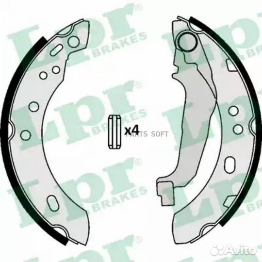 LPR 07090 Колодки торм.бар.nissan micra (K11) 92-0
