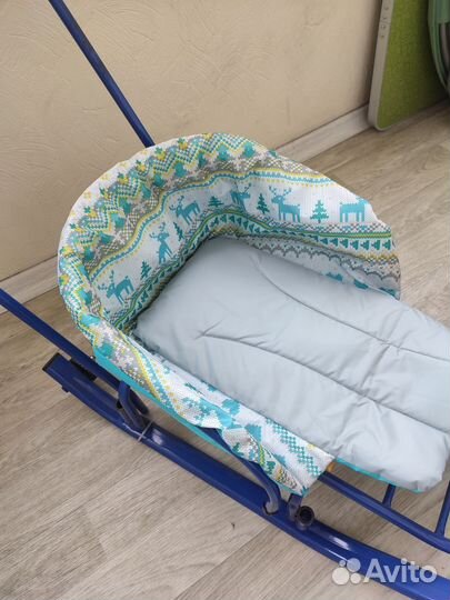Детские санки коляска