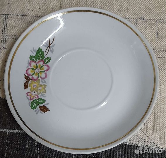 Сахарница,Блюдце Пролетарий, Дулево,Розетка Винтаж