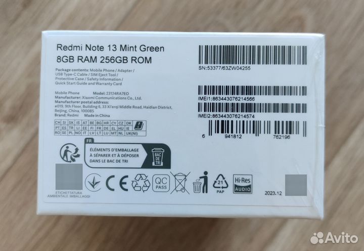 Xiaomi Redmi Note 13, 8/256 ГБ