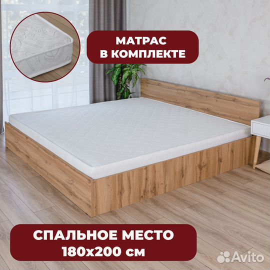 Кровать 180х200 Парма с матрасом