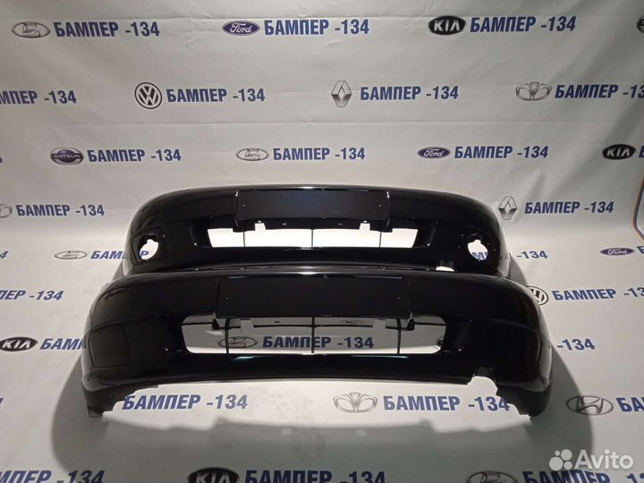 Бампер передний Калина 1 Сине-черный