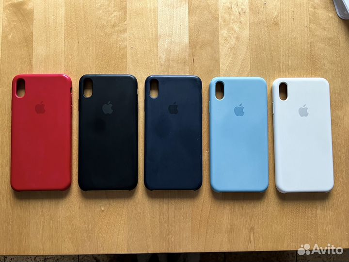Чехол Apple Silicone Case iPhone Xs Max Красный