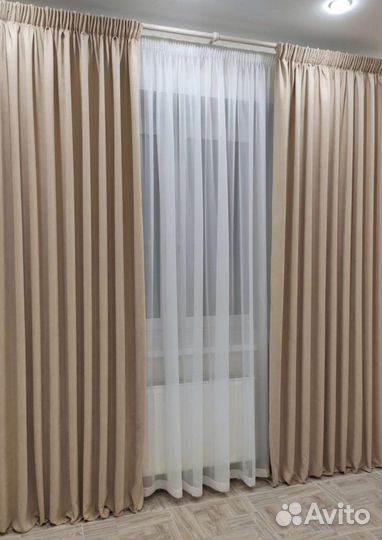 Комплект штор (2 шт) блэкаут новый
