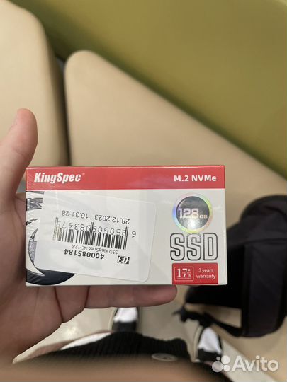 Ssd kingspec 128gb m.2 nvme (новый)