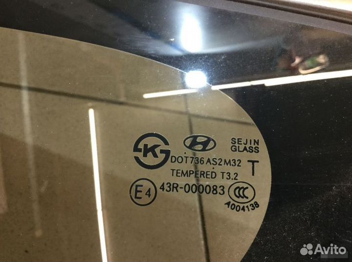 Стекло кузовное правое Хендэ Санта Фе (DM) 2012-17