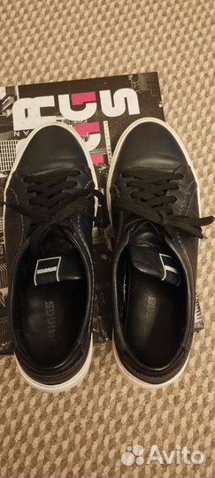 Мужские кеды Briggs. Кожа на коже