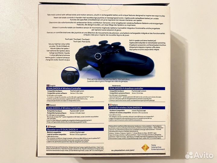 Джойстик Sony PS4 черный