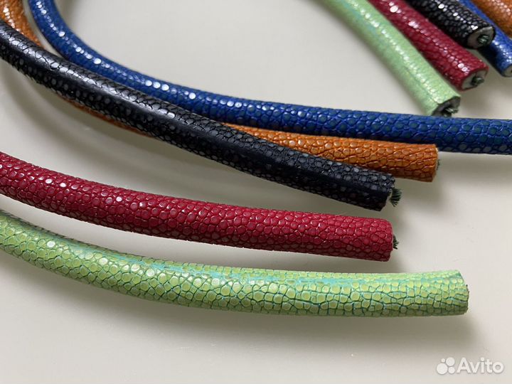 Шнур из кожи морского ската 8 мм