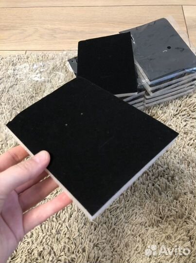 Паралоновые бархатные вставки в коробки