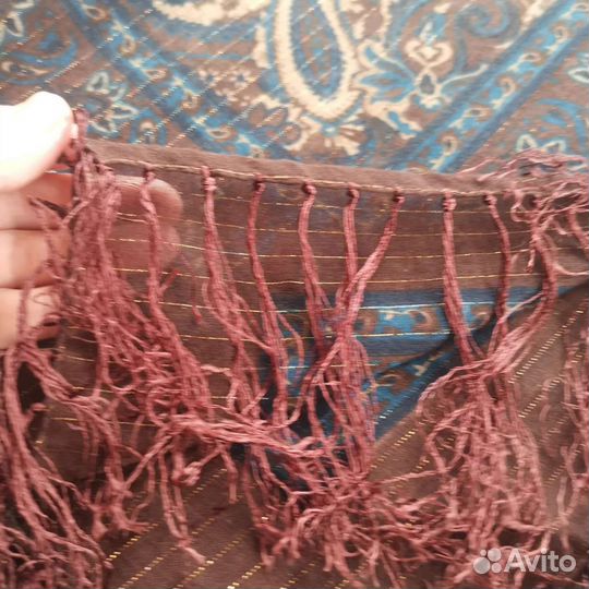 Платок шаль вискоза Коричневая