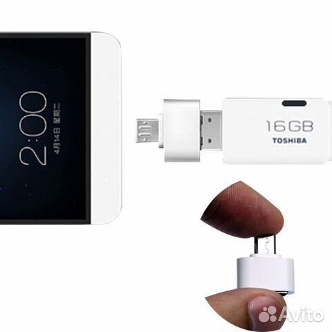 Адаптер microusb - USB (OTG)