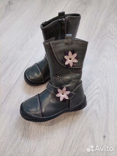 Сапоги на девочку осенние демисезонные 24 размер