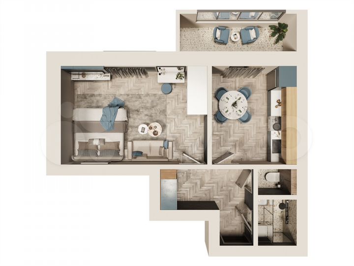 1-к. квартира, 38,9 м², 5/9 эт.