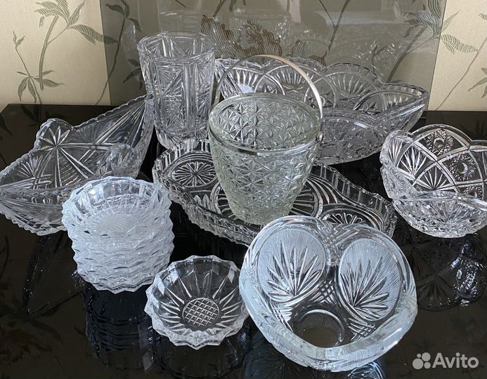 Ваза хрустальная