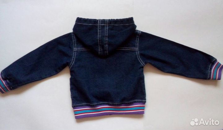 Куртка джинсовая с вышивкой 98размера