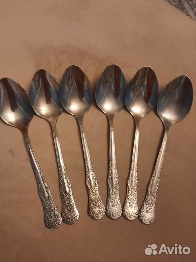 Мельхиоровые ложки вилки ножи СССР