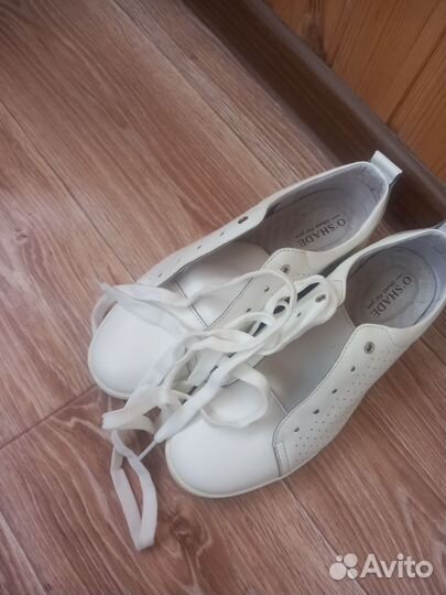 Кеды кожаные женские