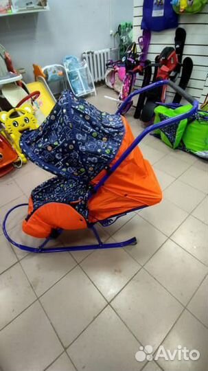 Детские санки с колесами