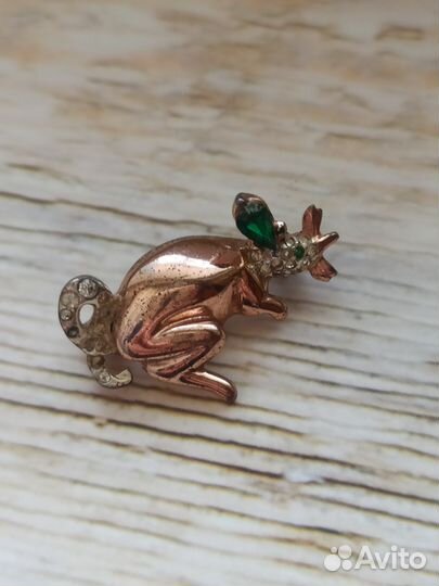 Винтажная брошь Corocraft sterling