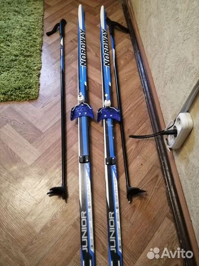Беговые лыжи+ палки Nordway+чехол на 160 см