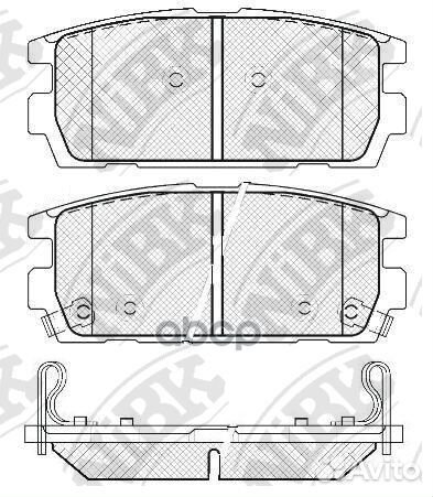 Колодки тормозные дисковые зад PN0098 NiBK