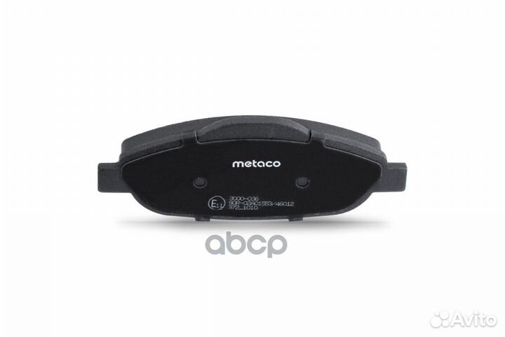 Колодки тормозные передние к-кт '3000-036 metaco