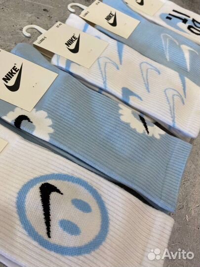 Носки Nike голубые