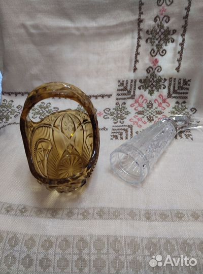 Конфетница и хрустальный рог