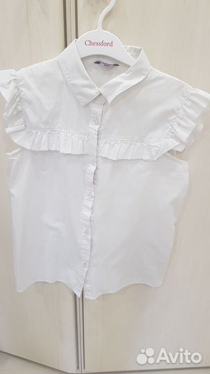 Продам пакетом школьные блузки и кардиганы р. 164