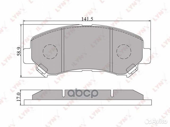 Колодки тормозные передние nissan Qashqai 07