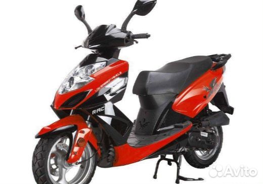 Скутер racer RC150T-15 stells красный