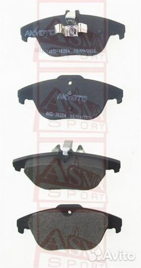 Akyoto AKD-16204 Колодки тормозные