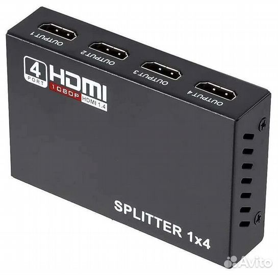 Разветвитель hdmi (сплиттер) 1x4