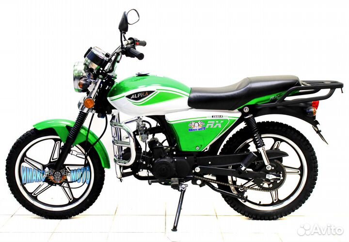 Мопед Motoland Alpha RX 11, 110 см3. green/white