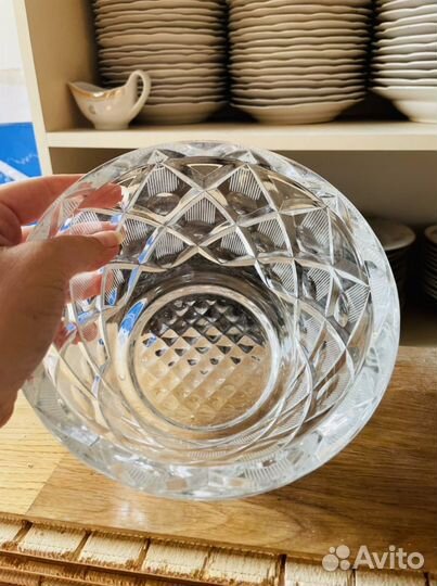 Салатник хрусталь СССР