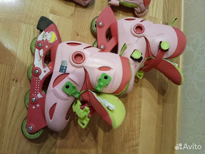 Роликовые коньки детские с защитой