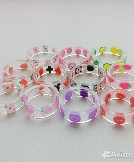 Кольца из эпоксидной смолы